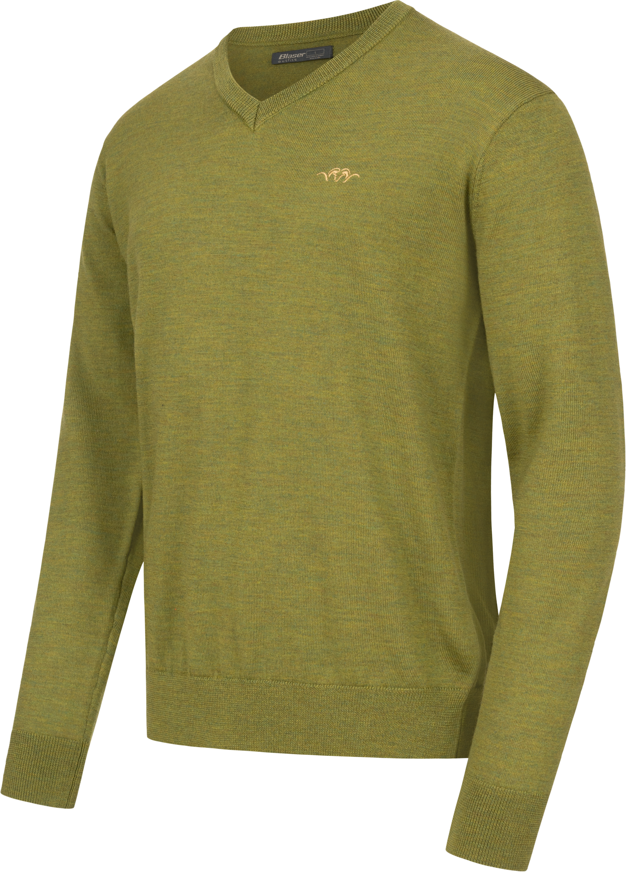 Men's Merino V-Neck Sweater Vivid Green