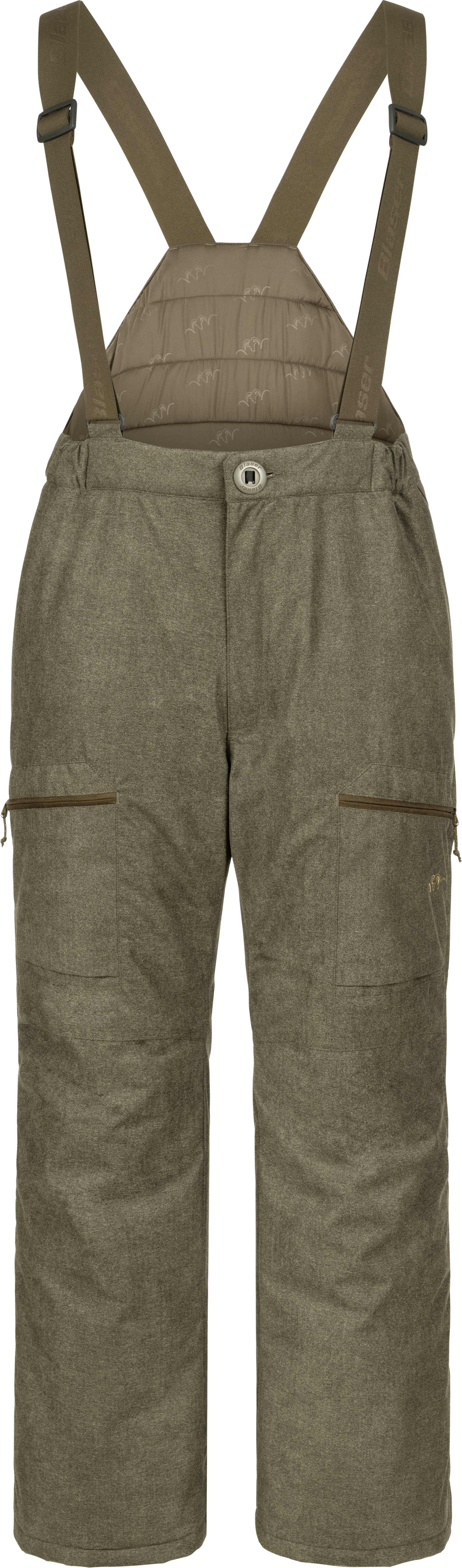 Men's Vintage Top Heat 2L Pants Padded Bib Olive Mélange/Black