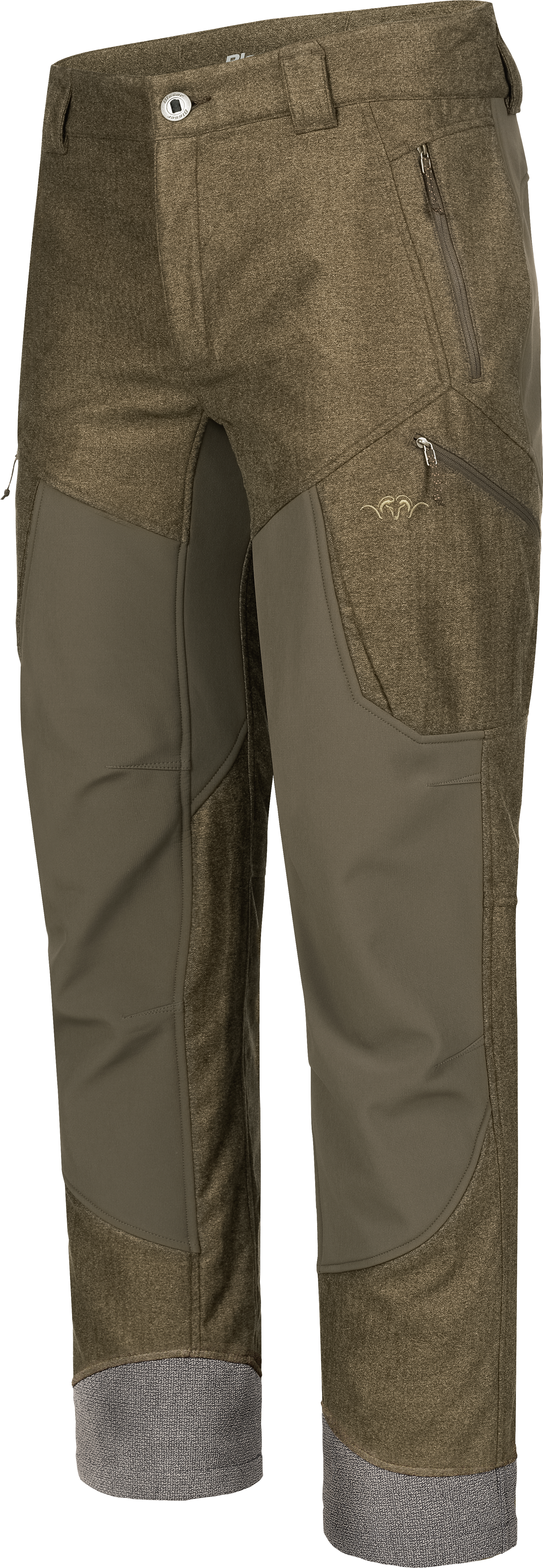 Herren Vintage Whizz Softshell Hose Dunkelbraun Mélange