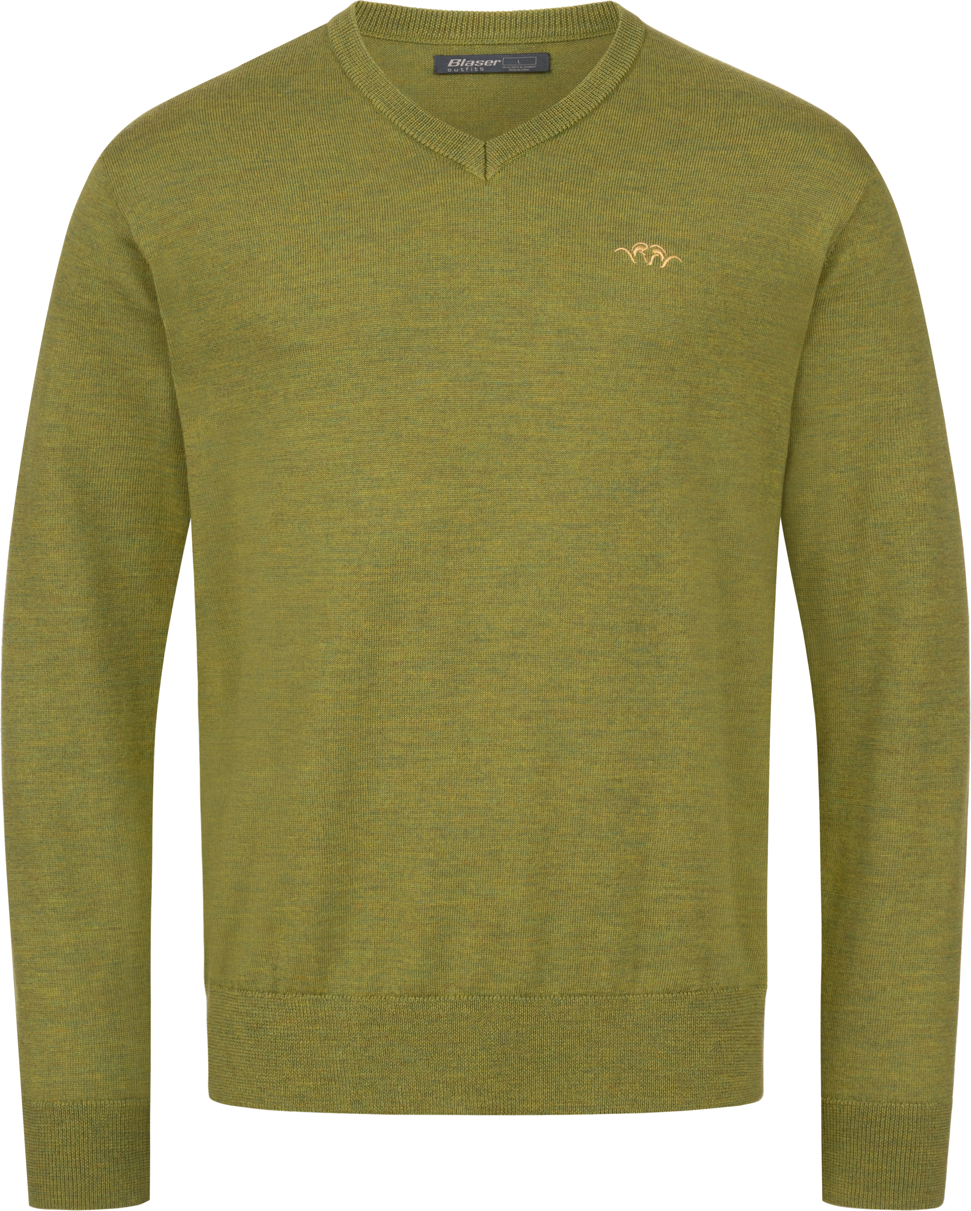 Men's Merino V-Neck Sweater Vivid Green